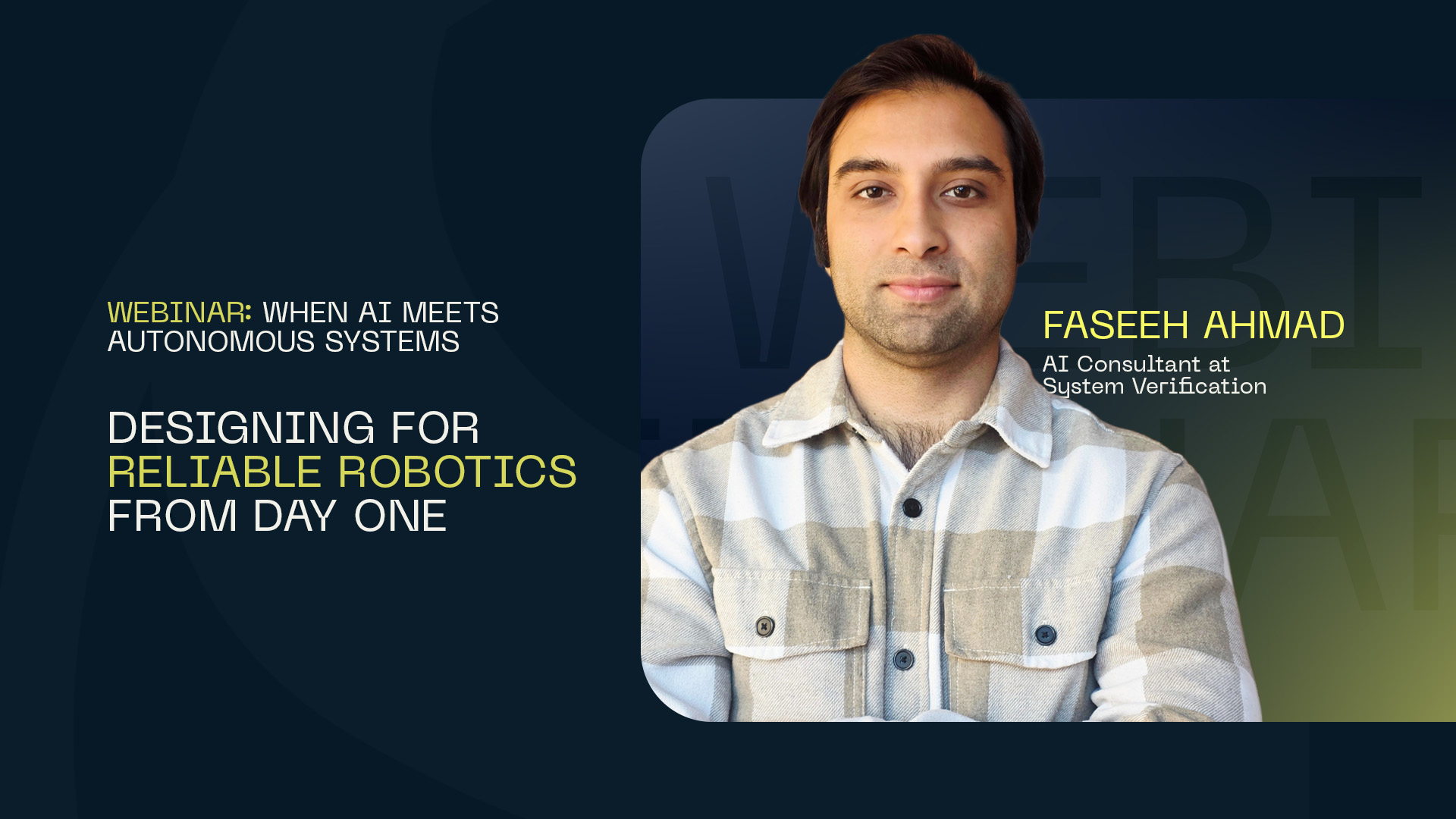 WEBINAR: When AI Meets Autonomous Systems – Designing for Reliable Robotics from Day One